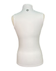 White mannequin torso on a white background