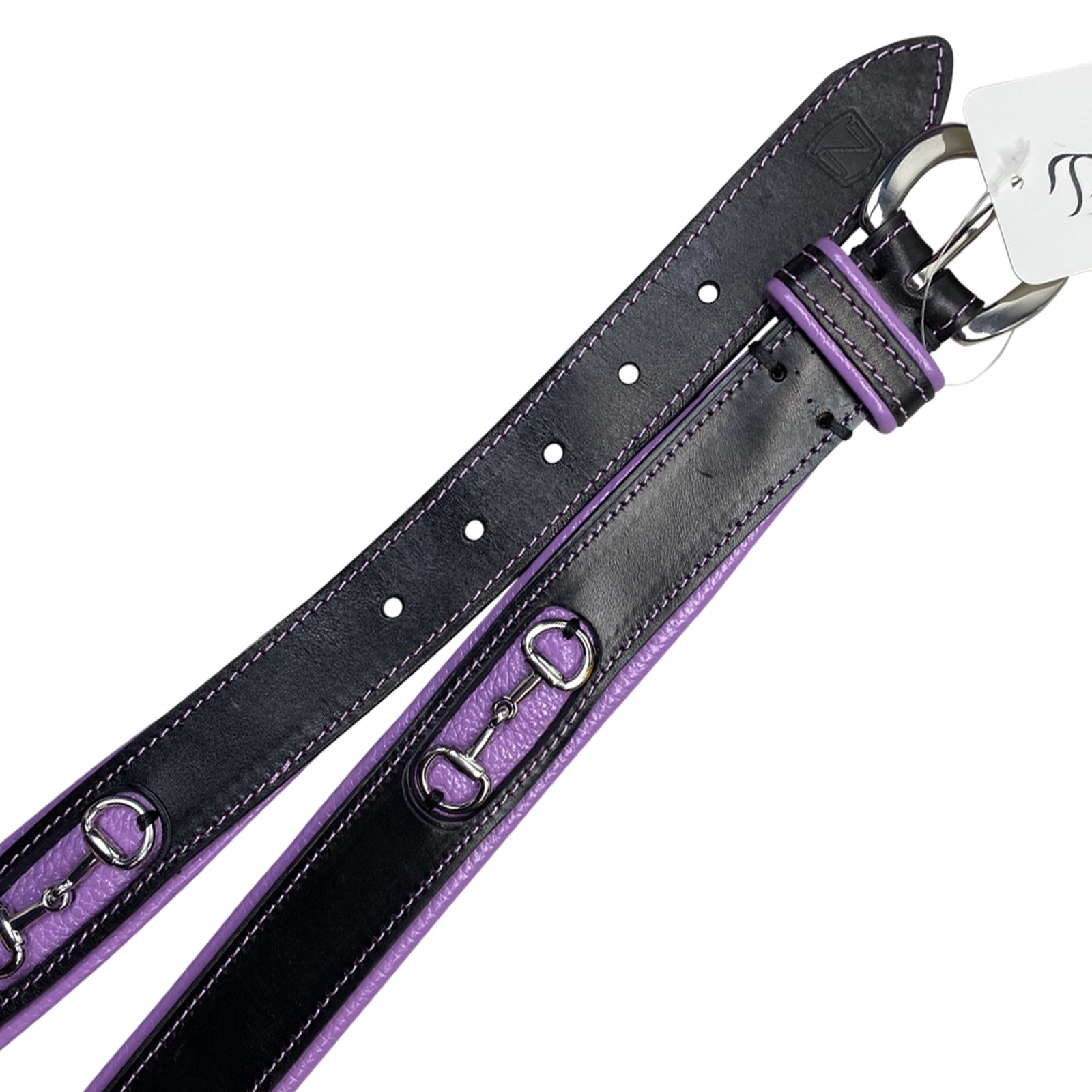 Noble Outfitters 'On The Bit' Belt in Black/Lavender