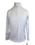 Riding Sport Perforated Show Shirt in White