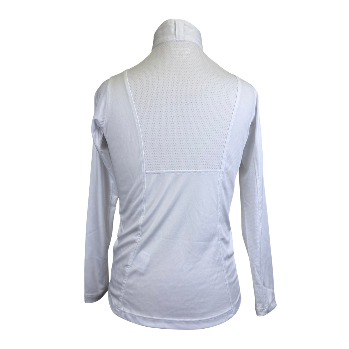 Riding Sport Perforated Show Shirt in White