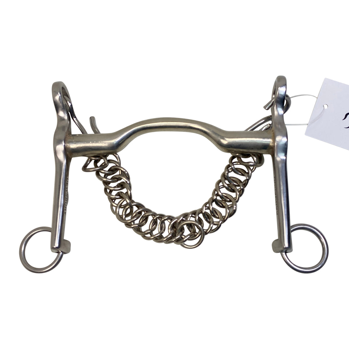 John Dewsbury 'Kangaroo' Revolving Cheek Curb Bit in Stainless Steel