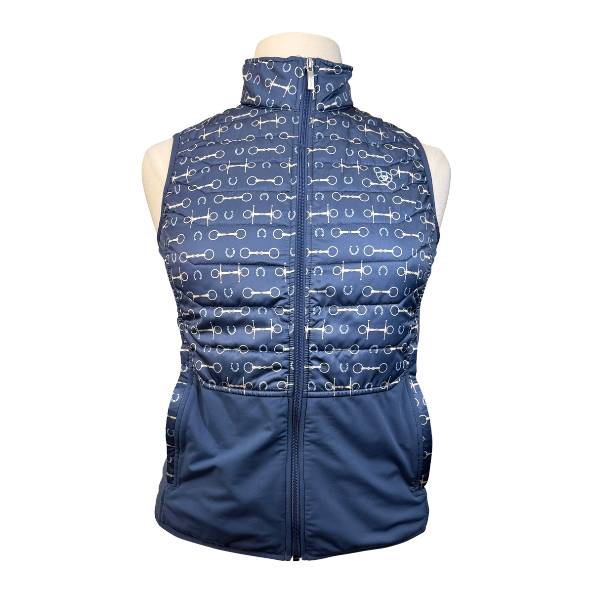 Ariat Puffer Softshell Vest in Blue Bits