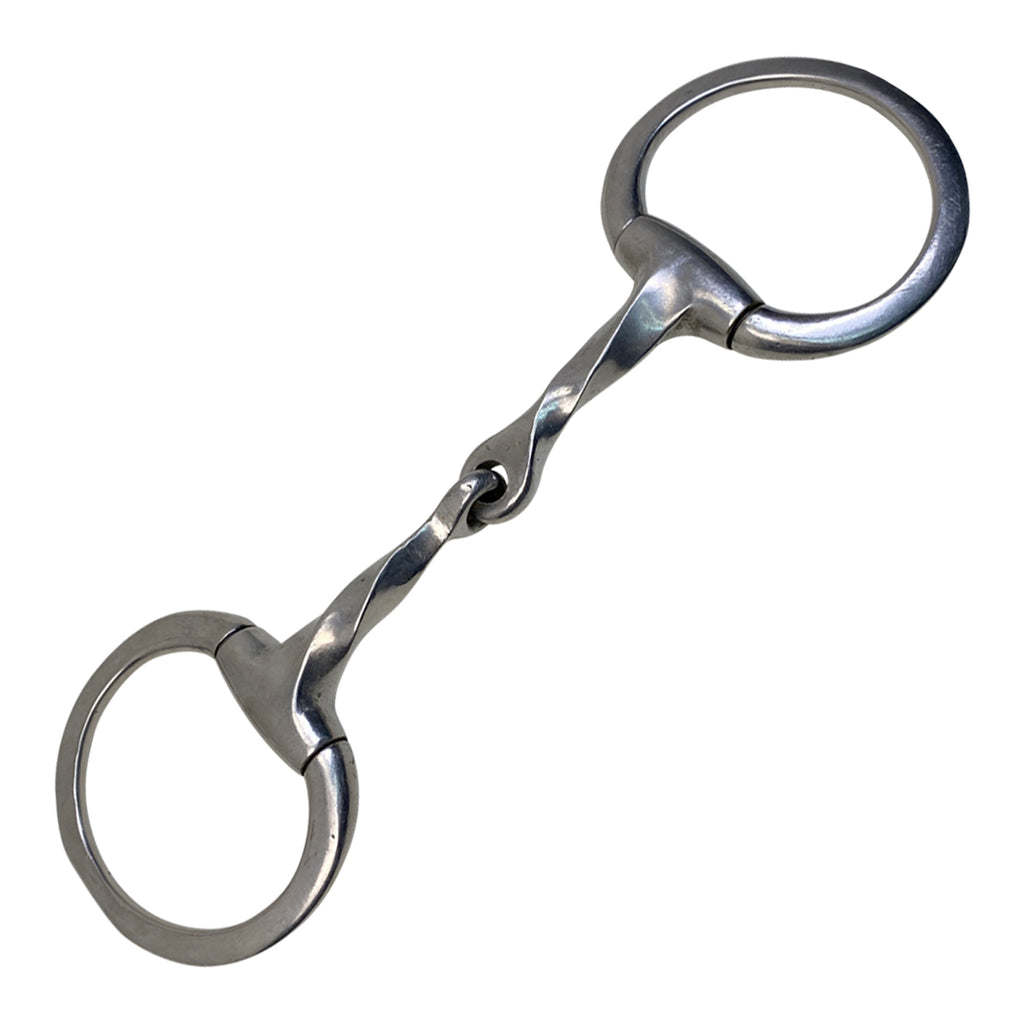 Eggbutt Slow Twist Snaffle in Silve