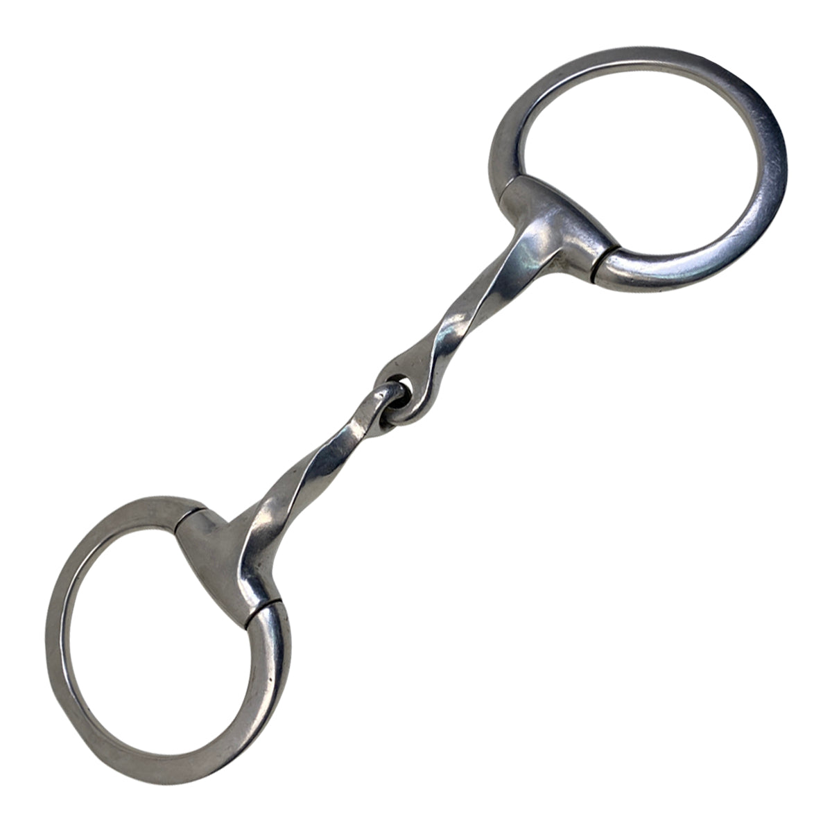 Eggbutt Slow Twist Snaffle in Silve