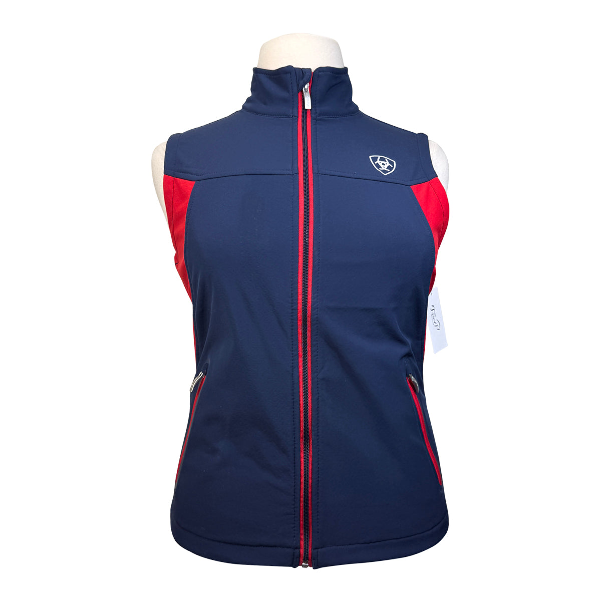 Ariat New Team Softshell Vest in Navy/Red