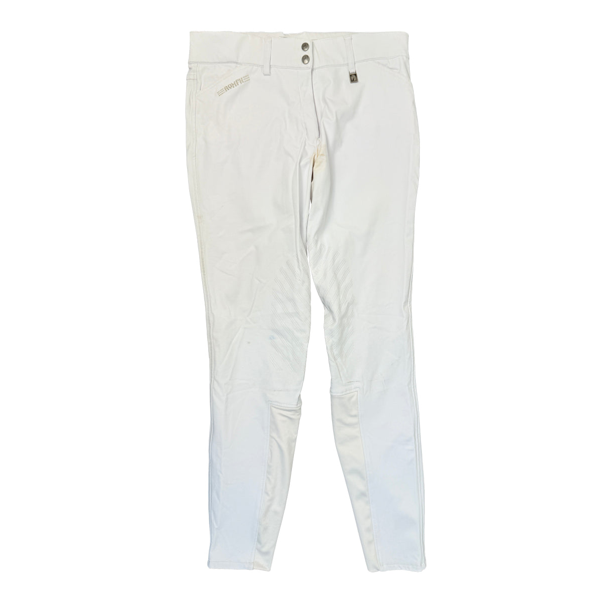 Romfh 'Sarafina' Knee Patch Breeches in White