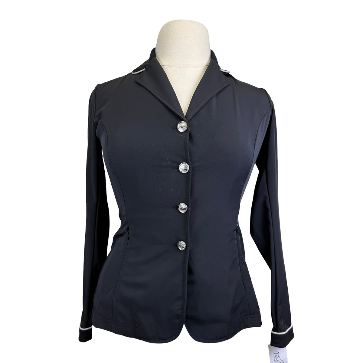 Grand Prix 'Quinn' TK Competition Jacket in Black/White