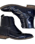 Gallors Major Zip Premium Paddock Boots in Patent Navy