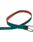 Noble Outfitters 'Back-to-Back' Reversible Belt in Pink/Blue Animal Prints