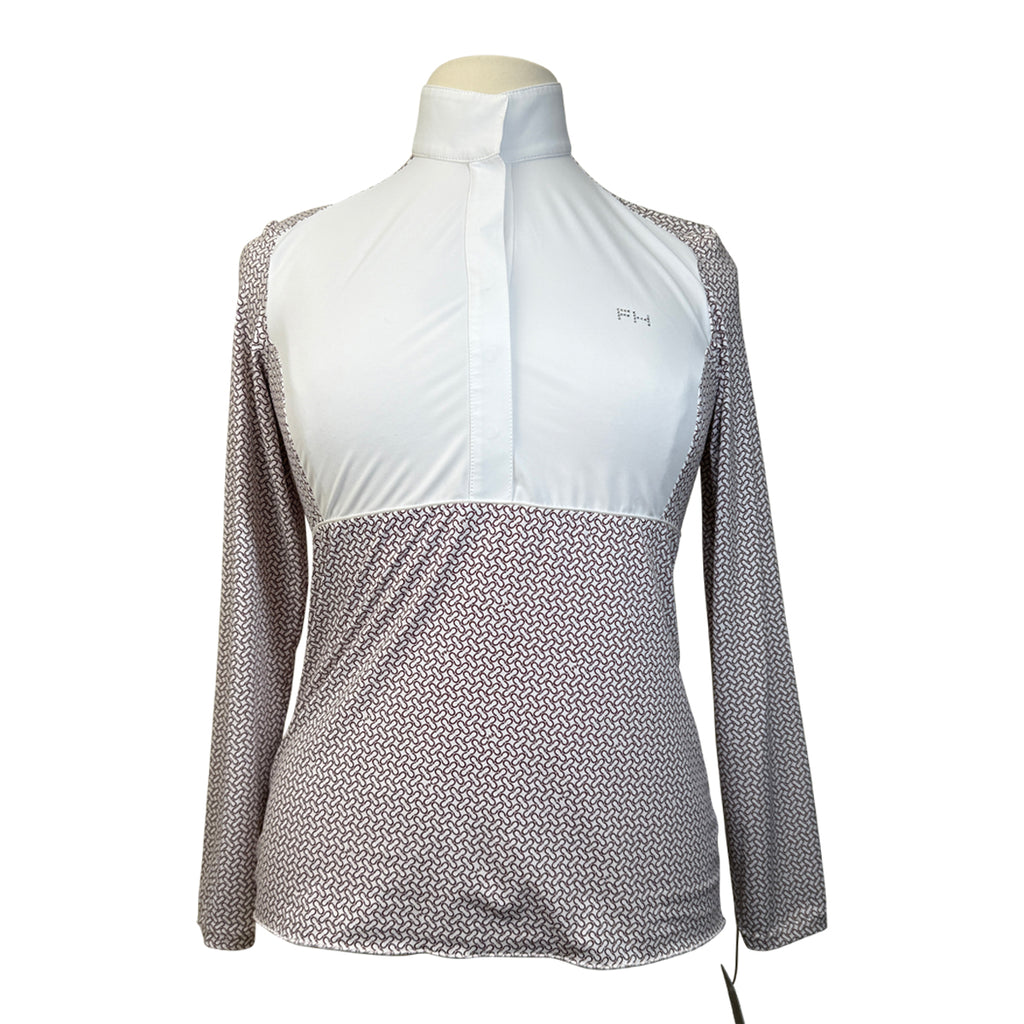 For Horses 'Alina' Technical Show Shirt in Red Horseshoes
