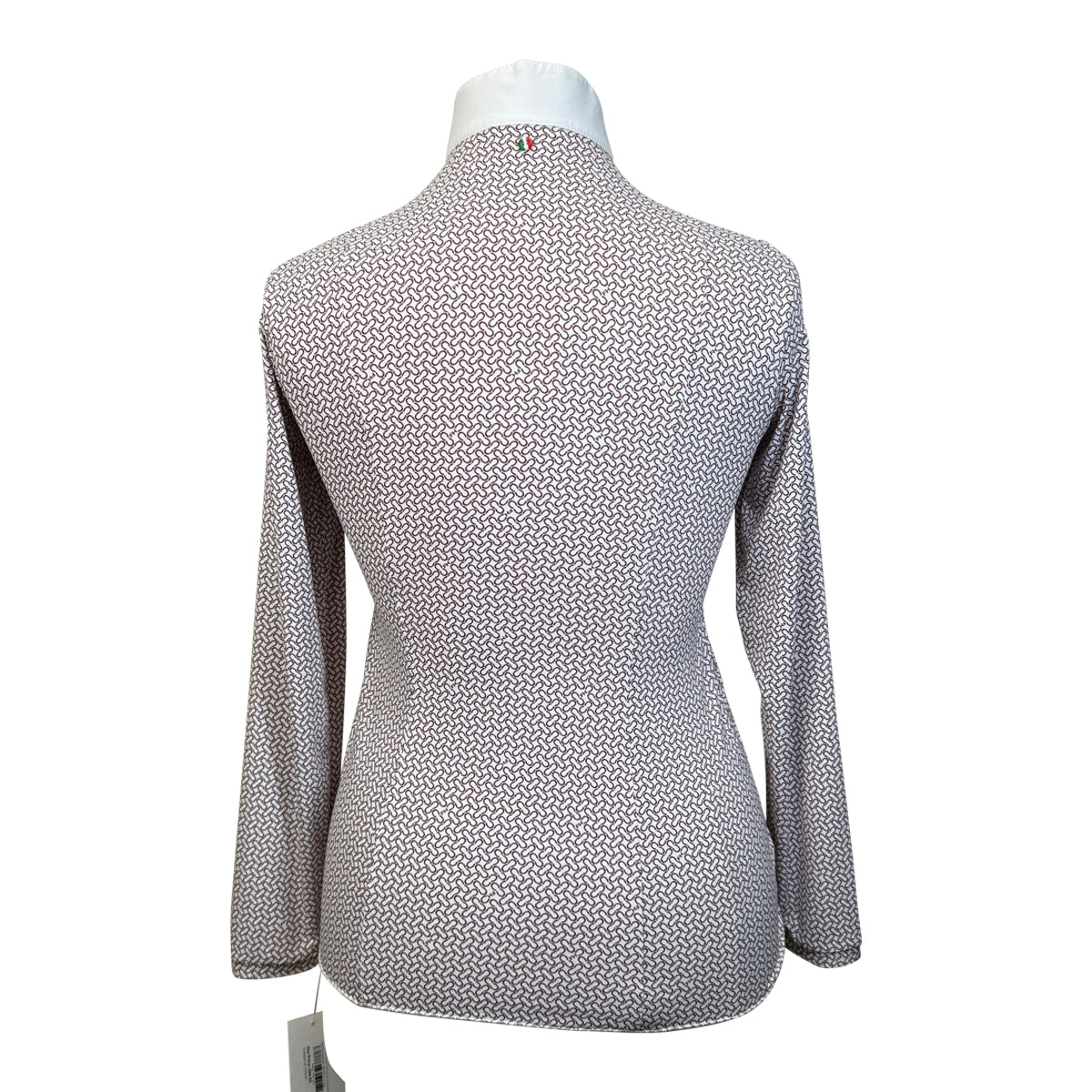 For Horses 'Alina' Technical Show Shirt in Red Horseshoes
