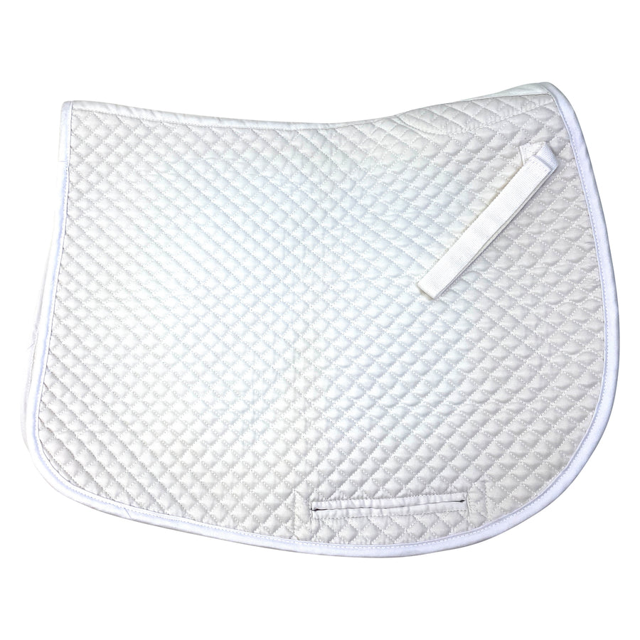 Centaur Mini Quilt Dressage Pad in White