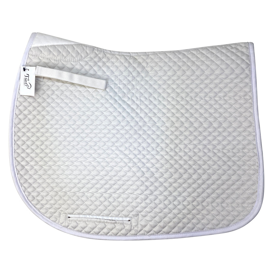 Centaur Mini Quilt Dressage Pad in White
