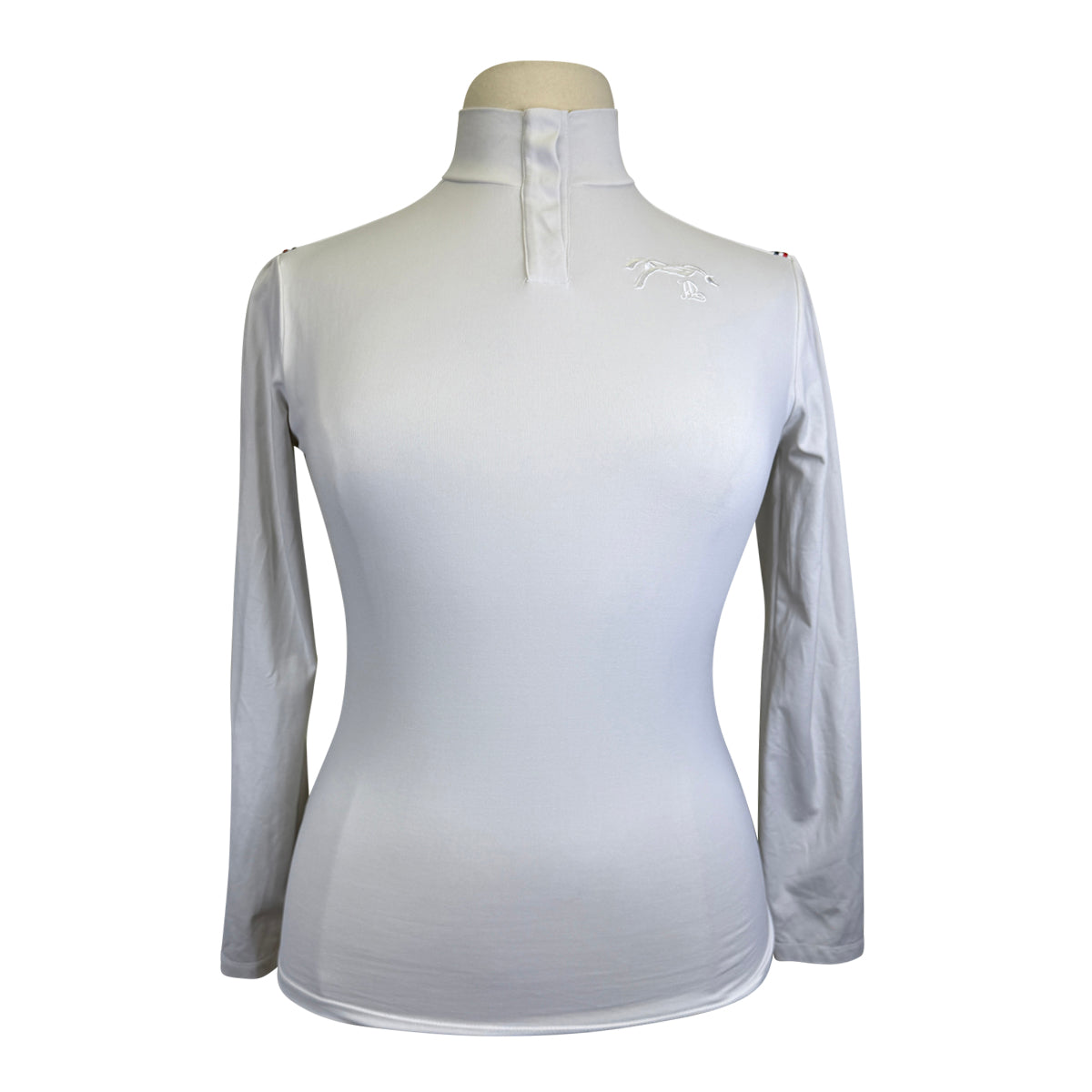 Penelope 'Bruges' Long Sleeve Polo in White