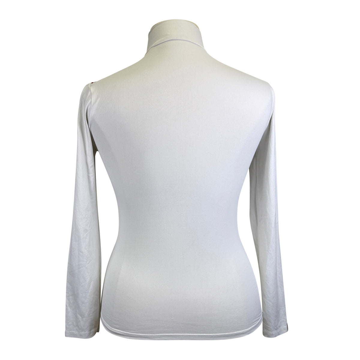 Penelope 'Bruges' Long Sleeve Polo in White