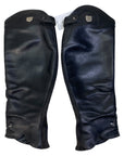 Tucci 'Marilyn' Leather Half Chaps in Black