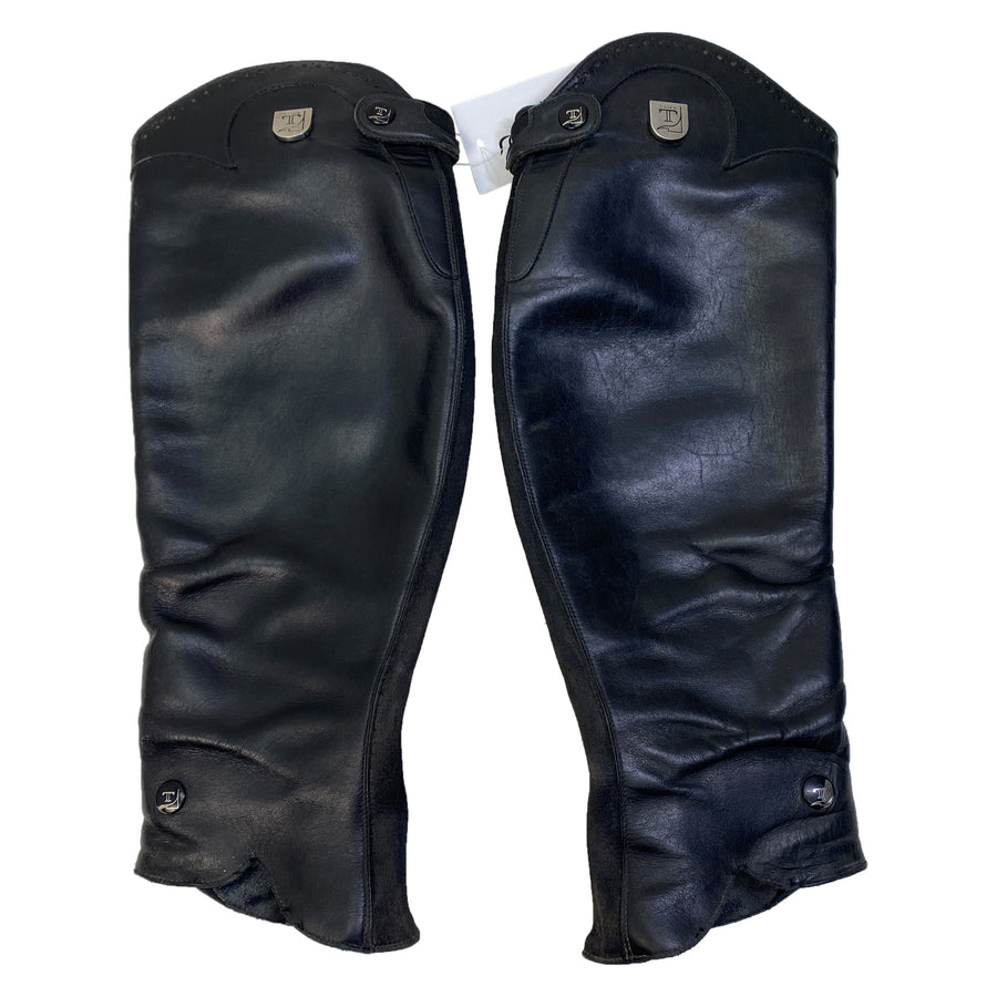 Tucci 'Marilyn' Leather Half Chaps in Black