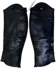 Back of Tucci 'Marilyn' Leather Half Chaps in Black
