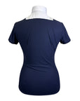 Cavalleria Toscana Short Sleeve Show Shirt in Navy