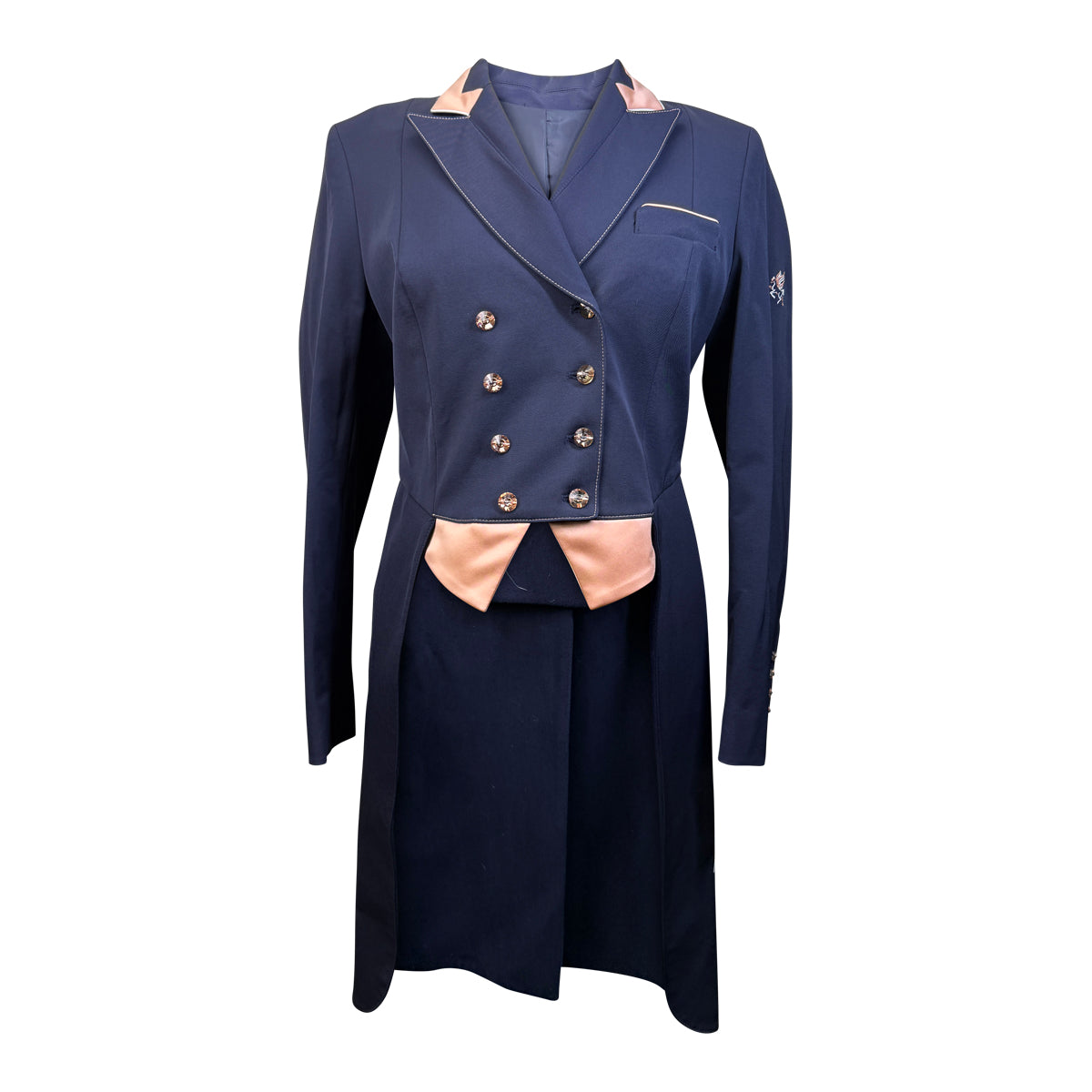 Flying Changes 'The Isabell' Tailcoat in Navy/Pink