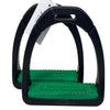 Compositi Premium Lightweight Stirrup Irons in Black/Green