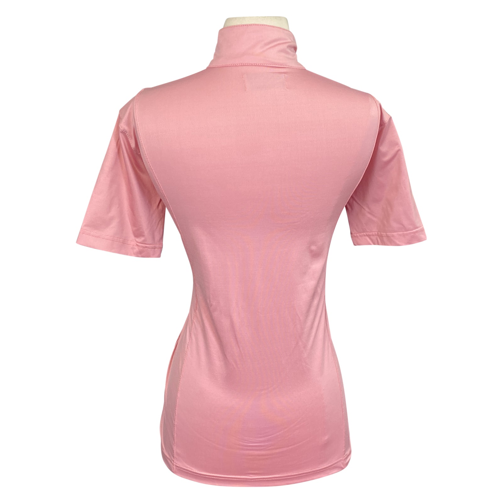 Back of Equisite &#39;Elaine&#39; Show Shirt in Bubblegum Pink