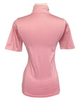 Back of Equisite 'Elaine' Show Shirt in Bubblegum Pink