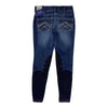 Ariat Whipstitch Denim Knee Patch Breeches in Blue Denim