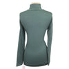 Bacck of Pikeur 'Sina' Turtleneck Pullover in Forest Green 