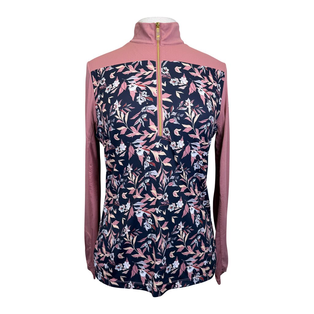 Novella Equestrian 'The Diva' Long Sleeve Shirt in Toasted Mauve Garden