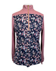 Novella Equestrian 'The Diva' Long Sleeve Shirt in Toasted Mauve Garden