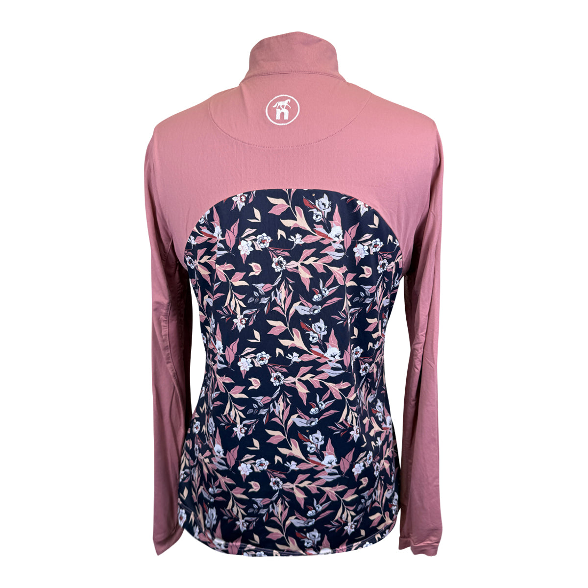 Novella Equestrian 'The Diva' Long Sleeve Shirt in Toasted Mauve Garden
