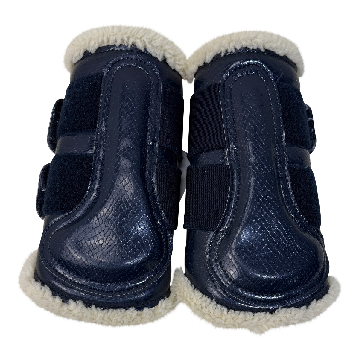 Equestrian Stockholm Brushing Boots in Navy
