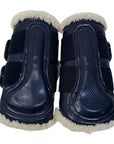 Equestrian Stockholm Brushing Boots in Navy