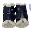 Equestrian Stockholm Brushing Boots in Navy