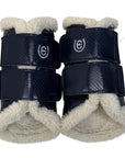 Equestrian Stockholm Brushing Boots in Navy