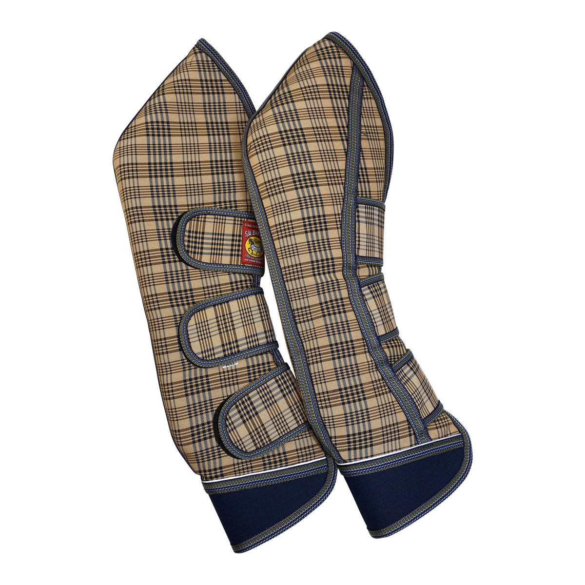 5/A Bakerfleece  Set of 4Trailering Boots in Classic Baker Plaid