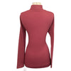 Back of Pikeur 'Sina' Turtleneck Pullover in Bordeaux