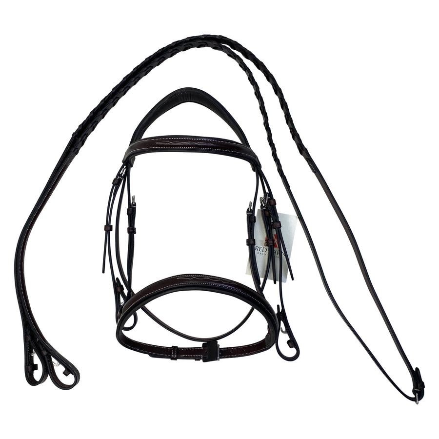 Red Barn 'Synergy' Fancy Stitched Bridle in Brown
