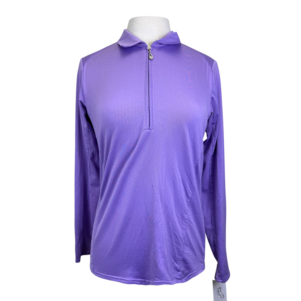SanSoleil Polo Style Sunshirt in Amethyst
