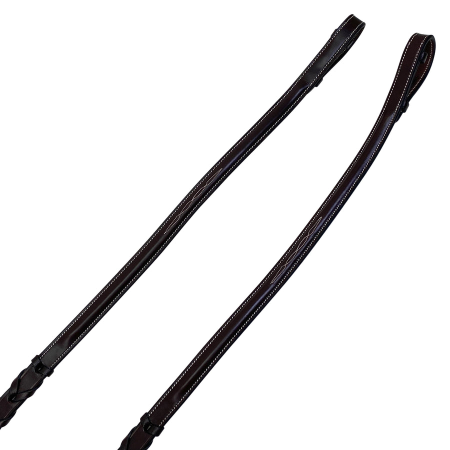 Red Barn 'Synergy' Fancy Stitched Bridle in Brown - Cob