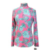 Cabana Life 1/4 Zip Top in Pink Desert