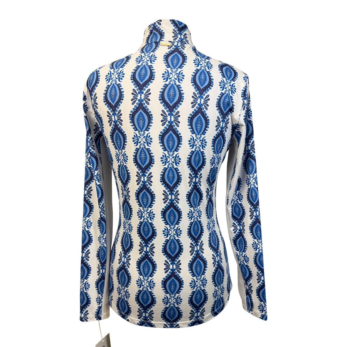 Cabana Life 1/4 Zip Top in Blue Ceramic