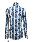 Cabana Life 1/4 Zip Top in Blue Ceramic