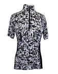Kerrits 'Breeze' Ice Fil Short Sleeve Shirt in Purple & Black Brushstrokes
