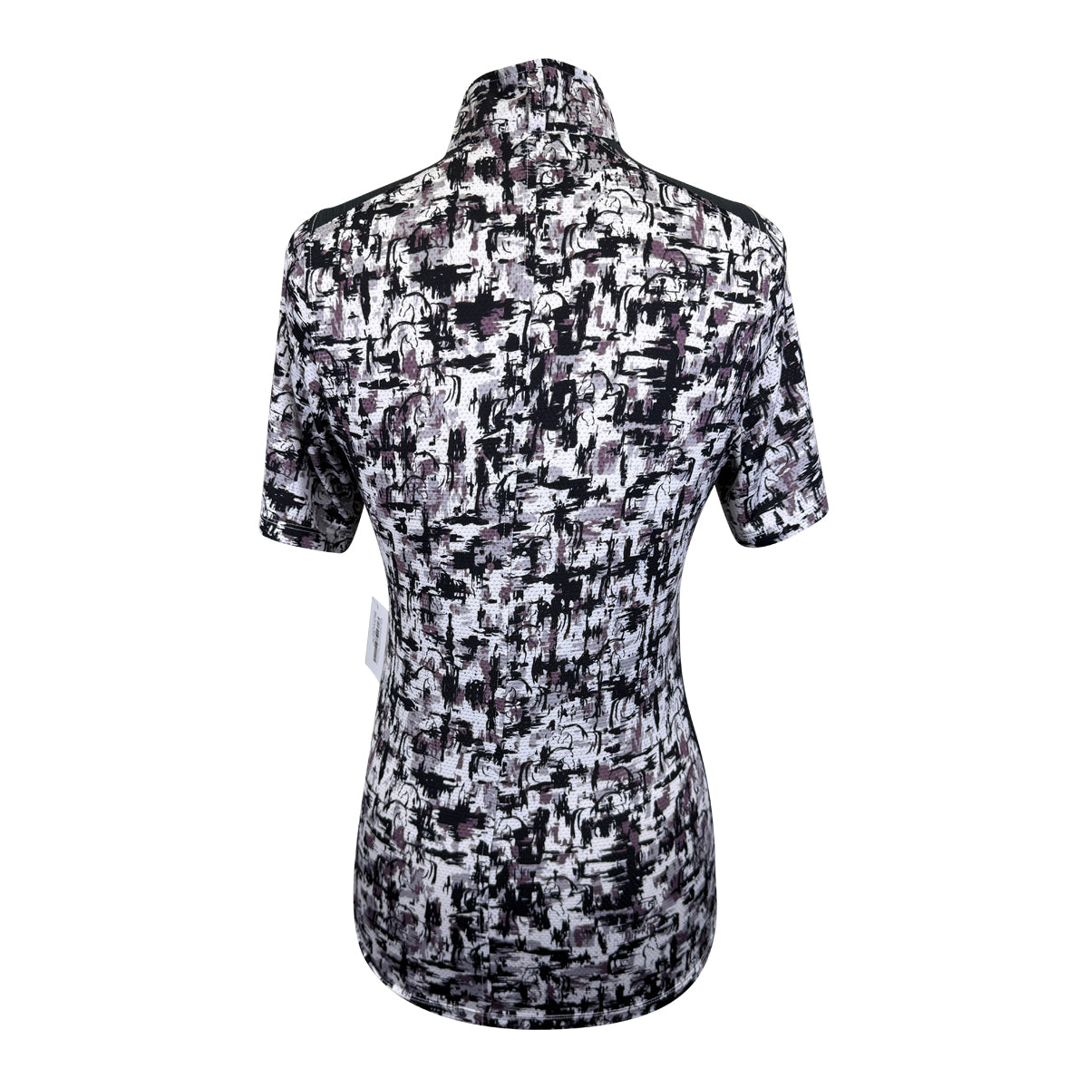Kerrits 'Breeze' Ice Fil Short Sleeve Shirt in Purple & Black Brushstrokes