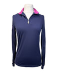 Kastel 'Charlotte' DIHP Sun Shirt in Navy/Magenta - Women's Small