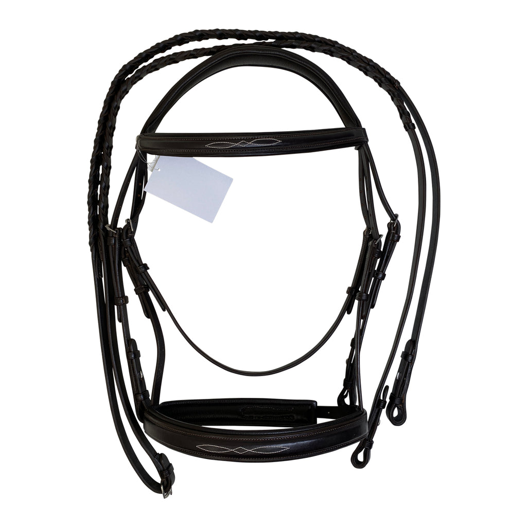Camelot 'Fancy SQ WD' Padded Bridle in Brown