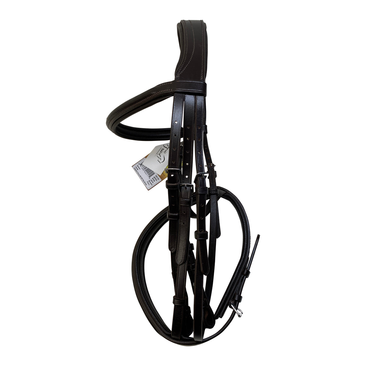 Camelot &#39;Fancy Stitched Wide Noseband&#39; Padded Bridle in Brown