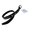 Tory Leather Ribbon & Snaffle Bits Belt in Black/Grey Ribbon
